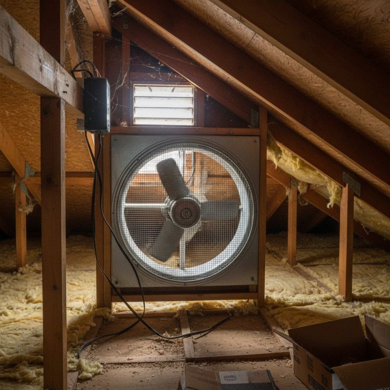 Attic Vent Fan Installation