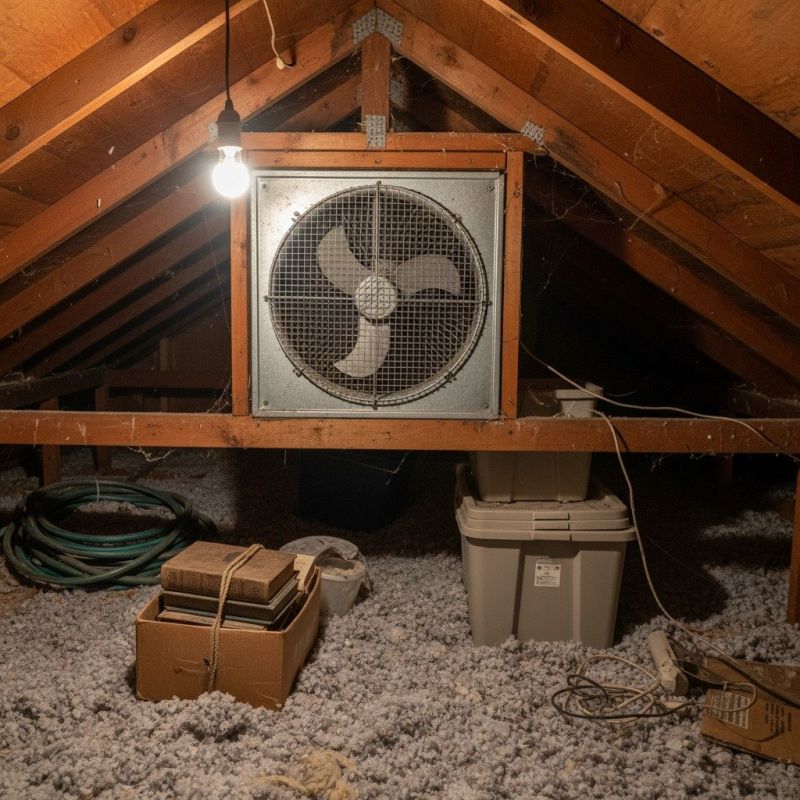 Attic Vent Fan Installation
