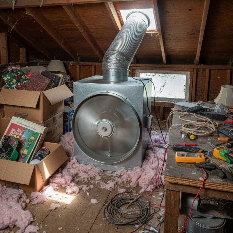 Attic Vent Fan Installation